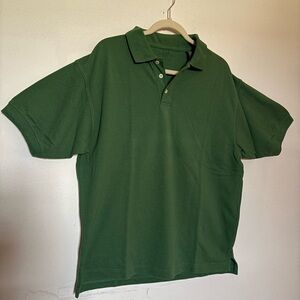 GAP Forest Green Cotton Pique Polo Shirt Vintage
